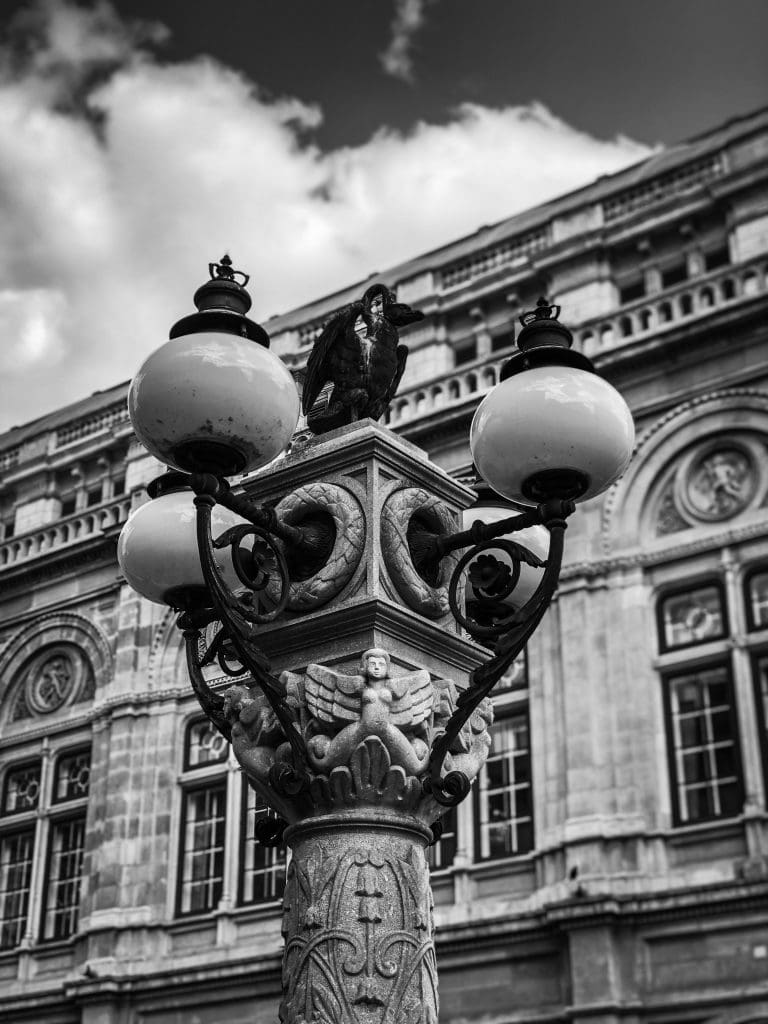 Old opera light pole