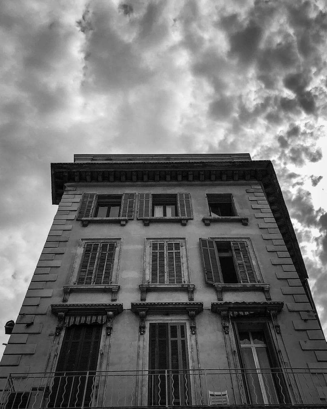 Dark clouds over nine homes